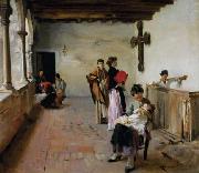 John Singer Sargent Venetian Loggia Spain oil painting artist